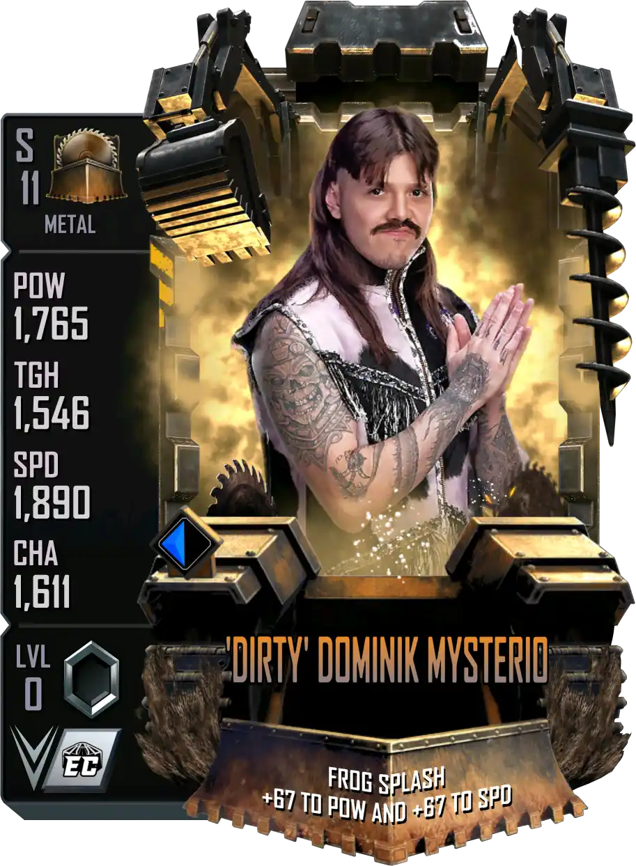 Metal, Dominik Mysterio, Standard Card from WWE Supercard