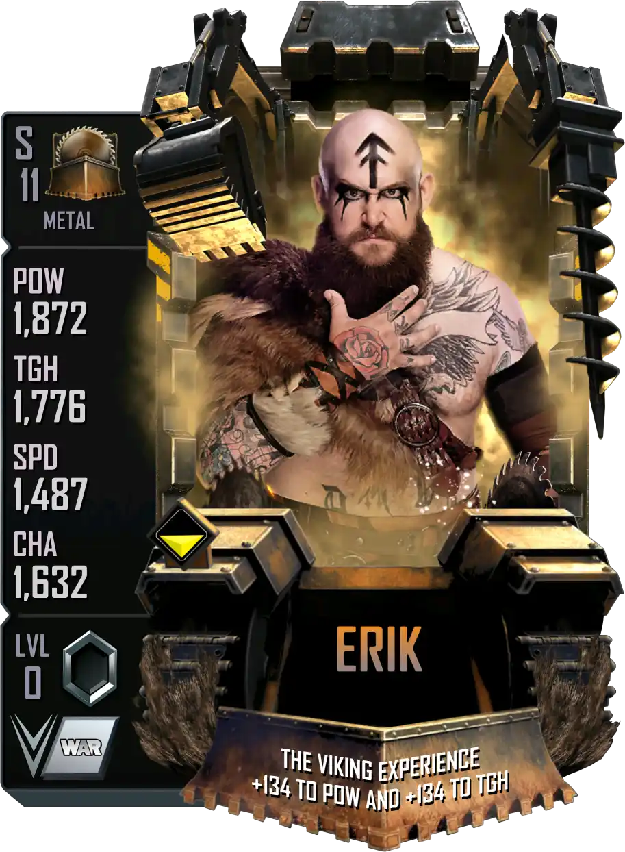 Metal, Erik, Standard Card from WWE Supercard