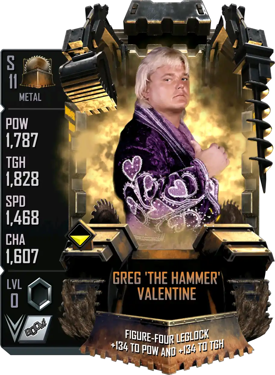 Metal, Greg Valentine, Standard Card from WWE Supercard