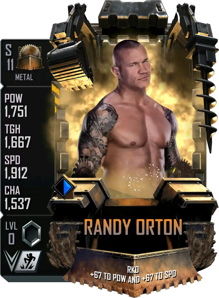 Metal, Randy Orton, Standard Card from WWE Supercard