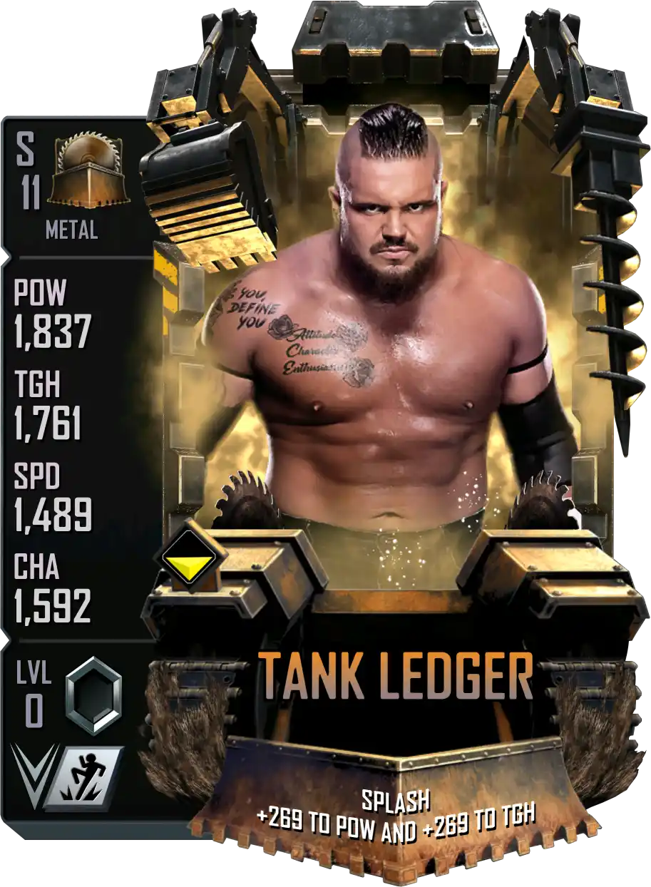 Metal, Tank Ledger, Standard Card from WWE Supercard