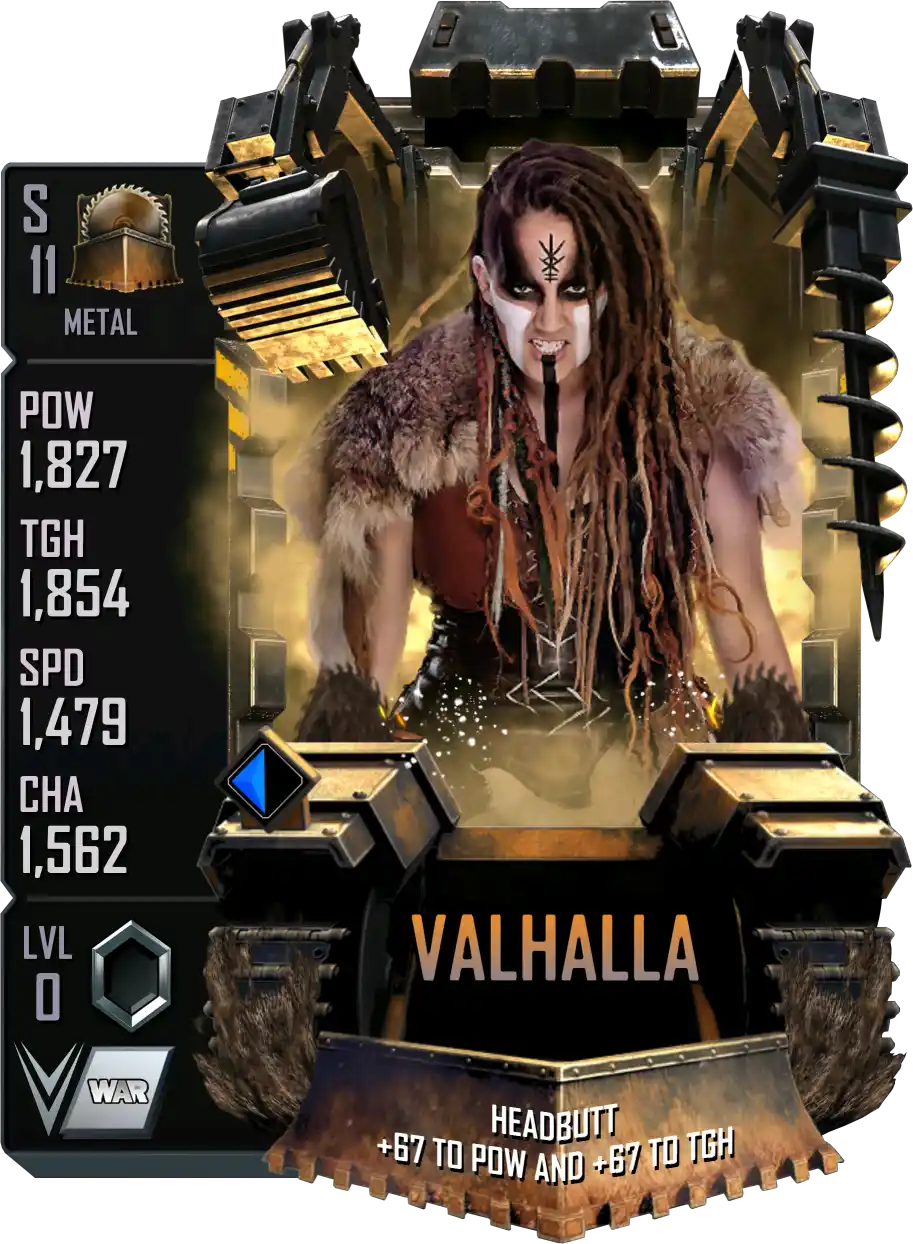 Metal, Valhalla, Standard Card from WWE Supercard
