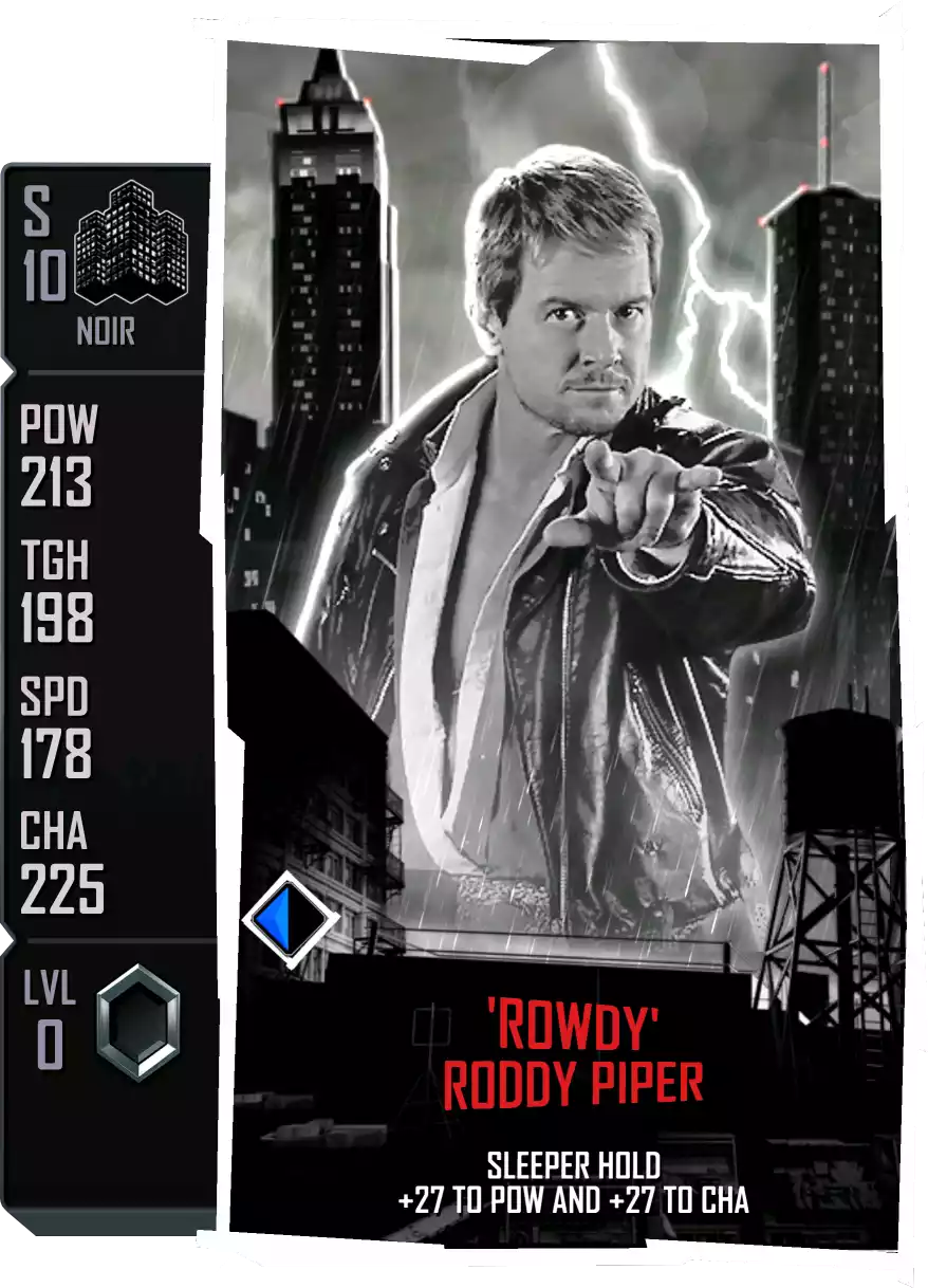 Noir - Roddy Piper - Standard Card from WWE Supercard