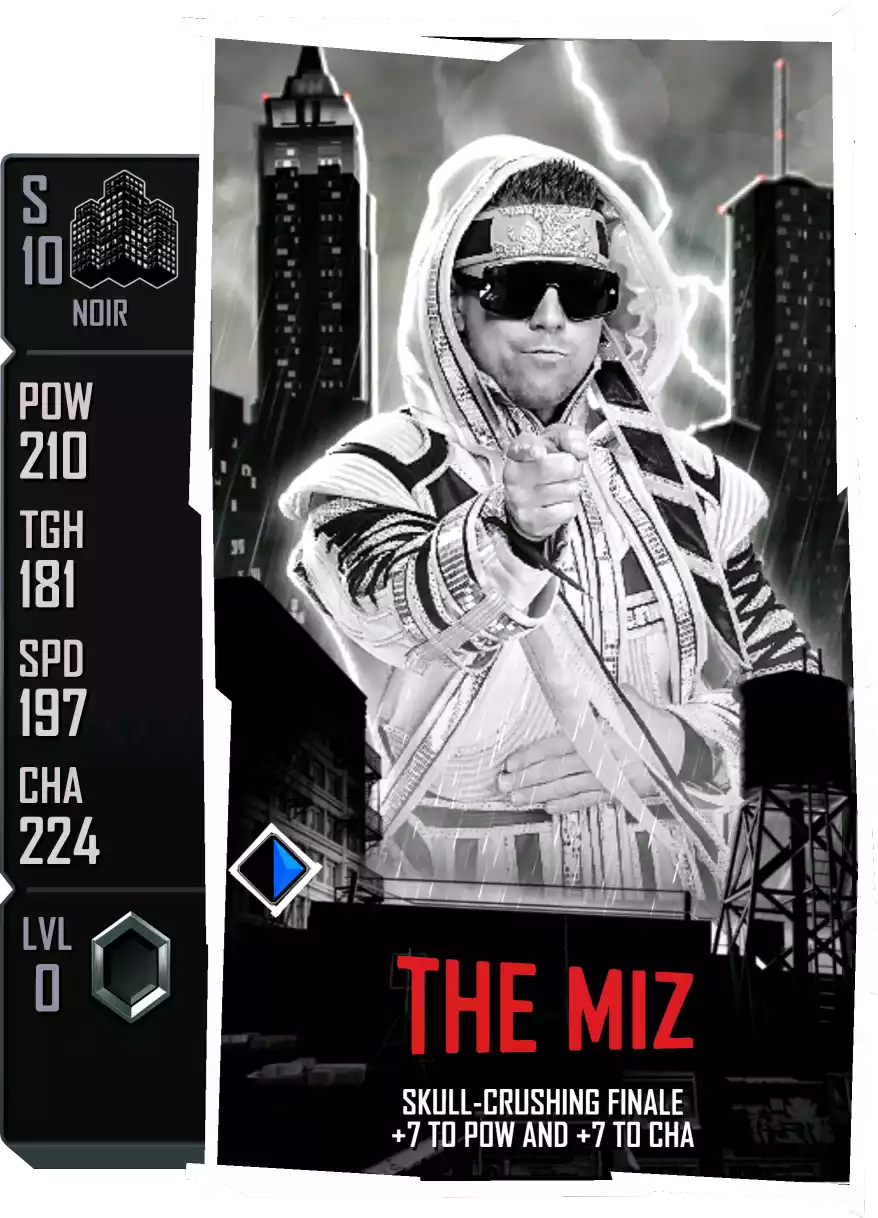 Noir - The Miz - Standard Card from WWE Supercard