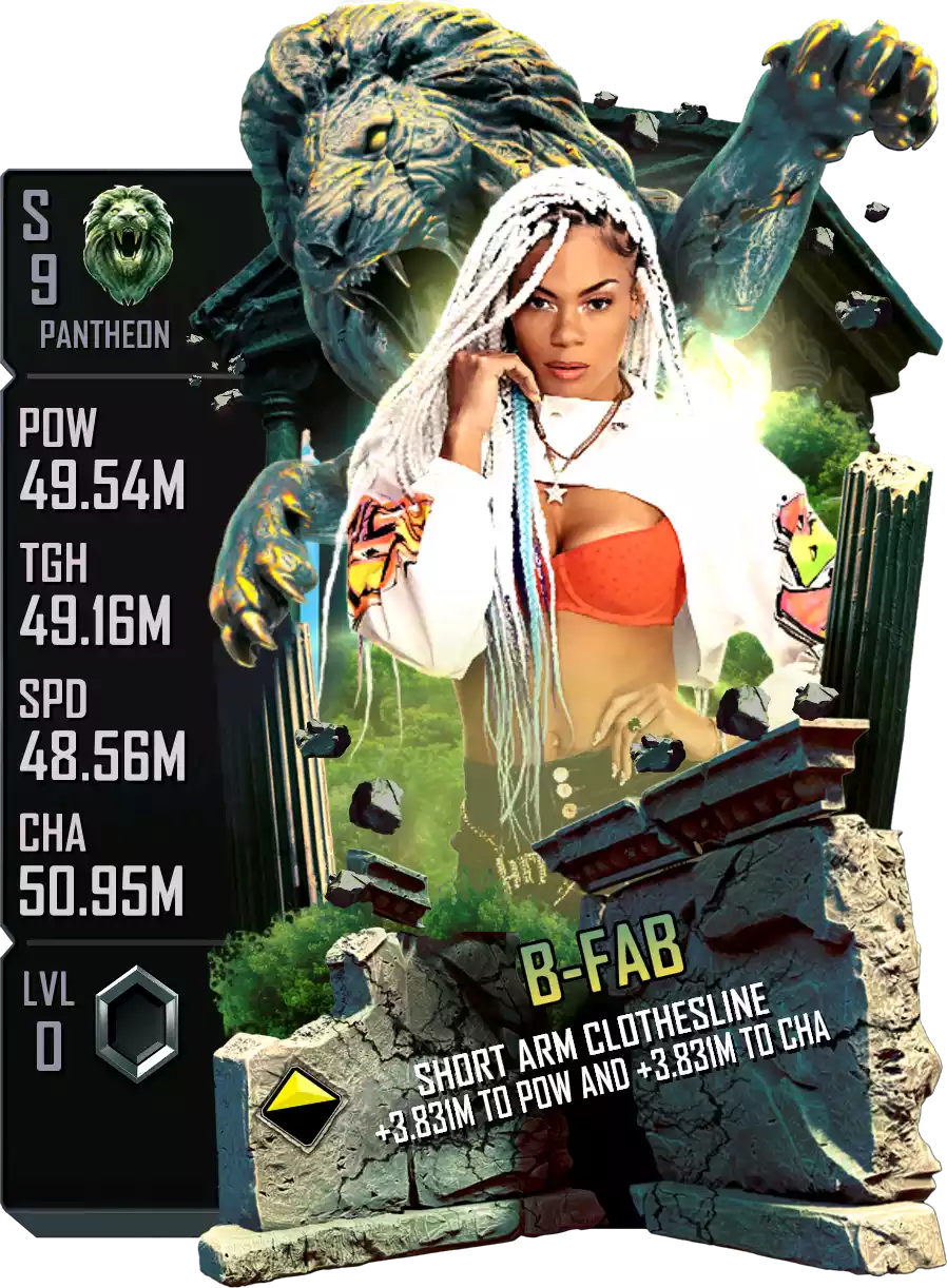 Pantheon - B-Fab - Standard Card from WWE Supercard