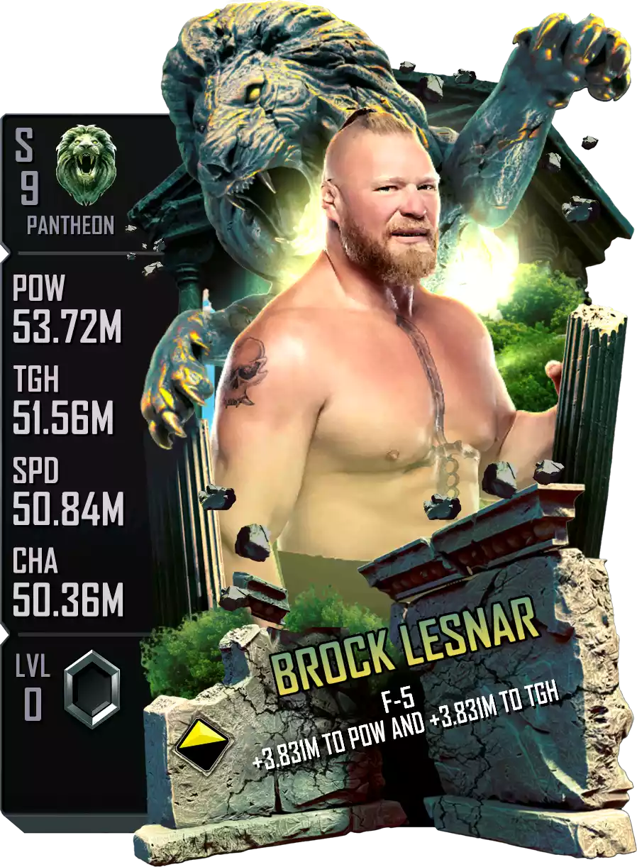 Pantheon - Brock Lesnar - Standard Card from WWE Supercard