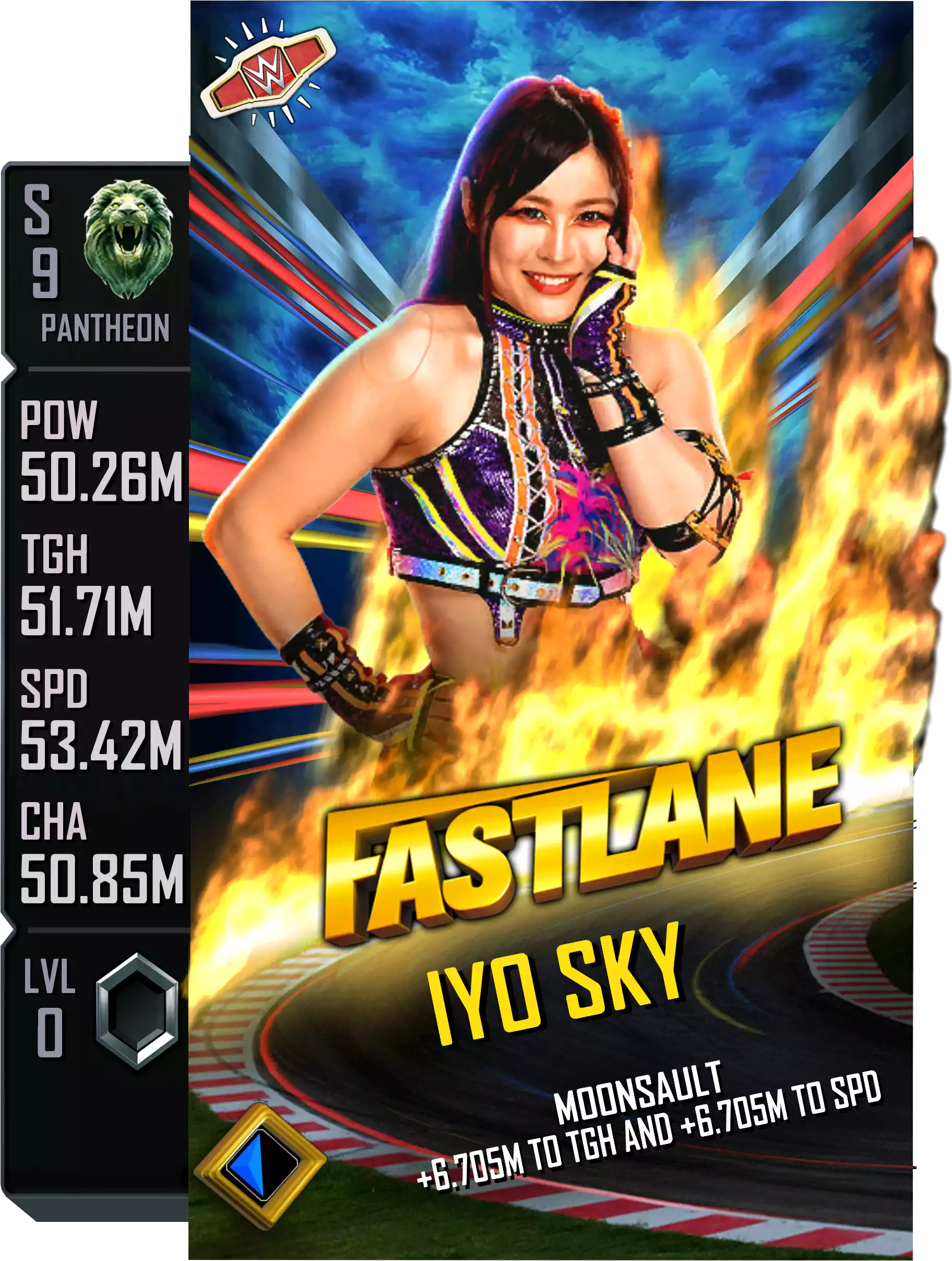 Pantheon, Iyo Sky, Fastlane PLE (Premium Live Event) Card from WWE Supercard