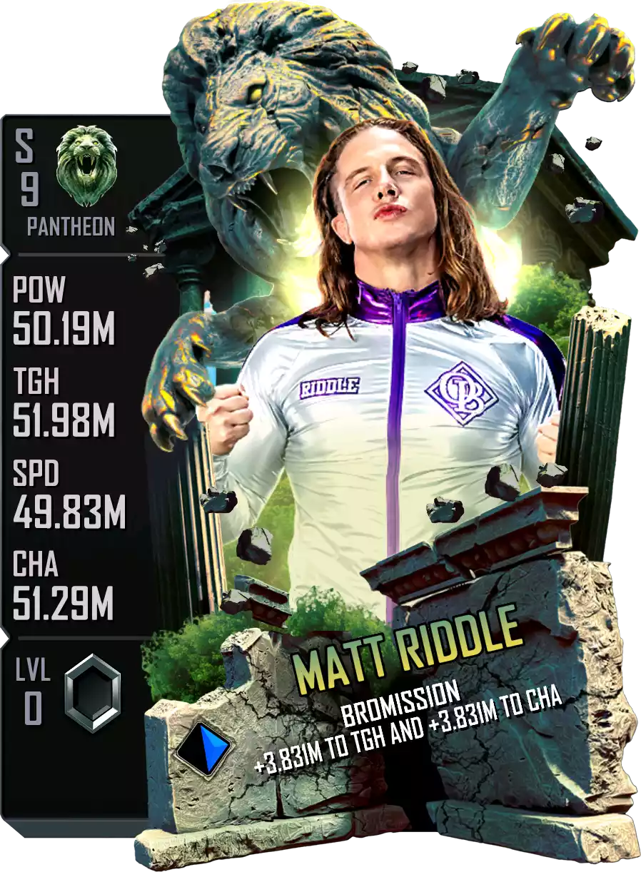 Pantheon - Matt Riddle - Standard Card from WWE Supercard