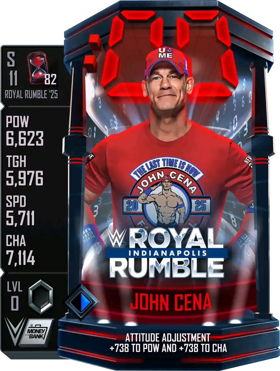 Royal Rumble '25, John Cena, Standard Card from WWE Supercard