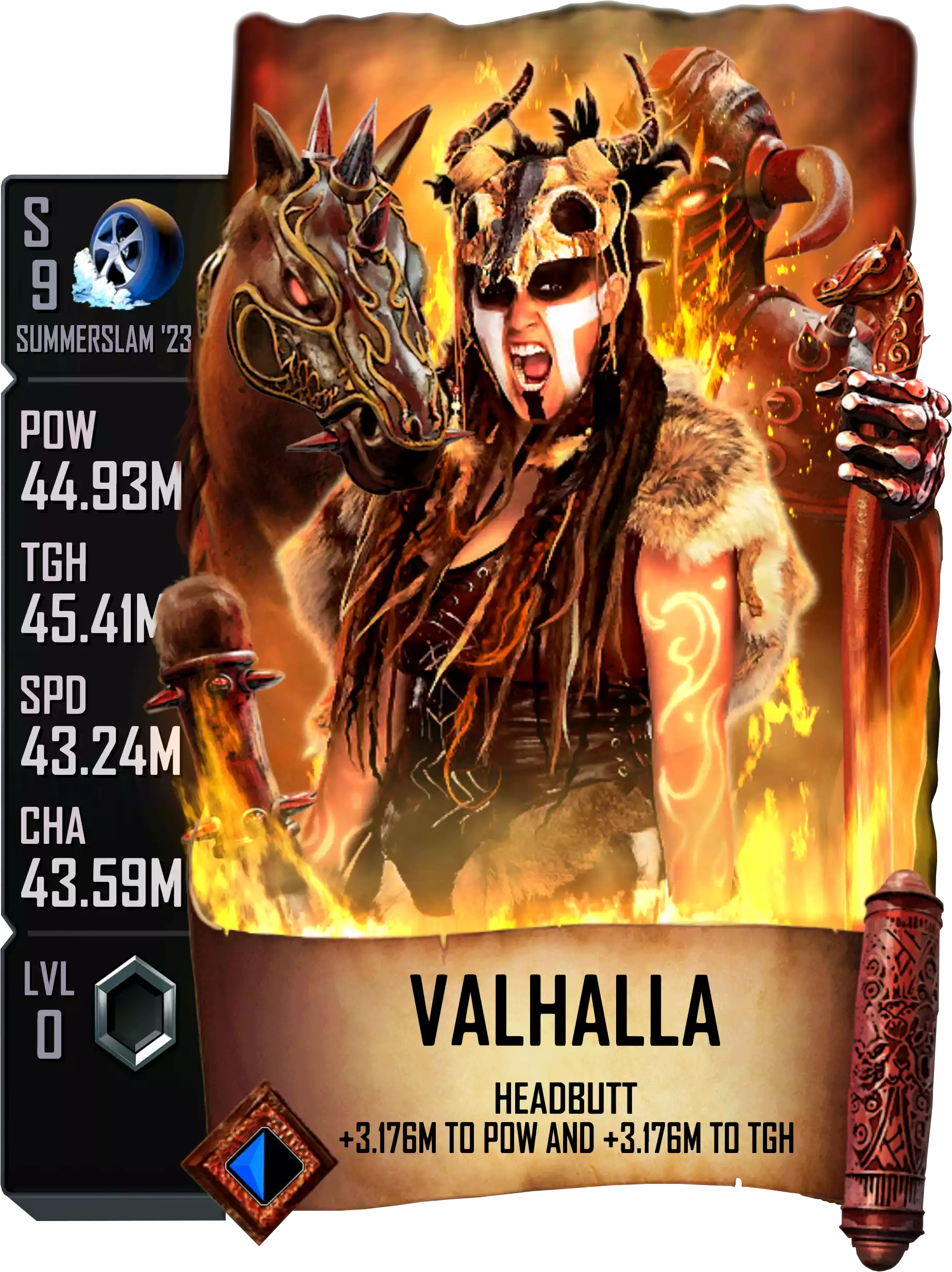 SS23 (SummerSlam '23) - Valhalla Special Seasonal Halloween Card from WWE Supercard