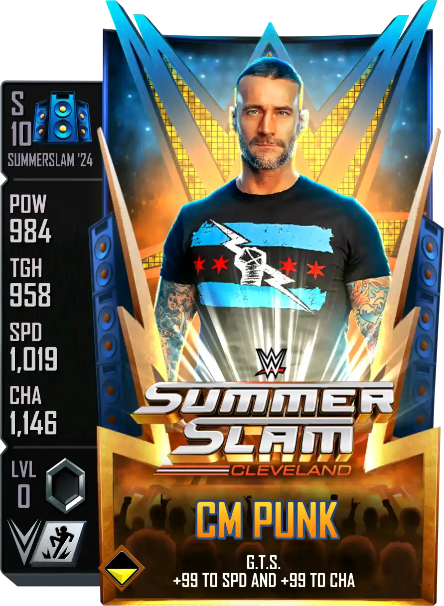 SummerSlam '24, CM Punk, Standard Card from WWE Supercard