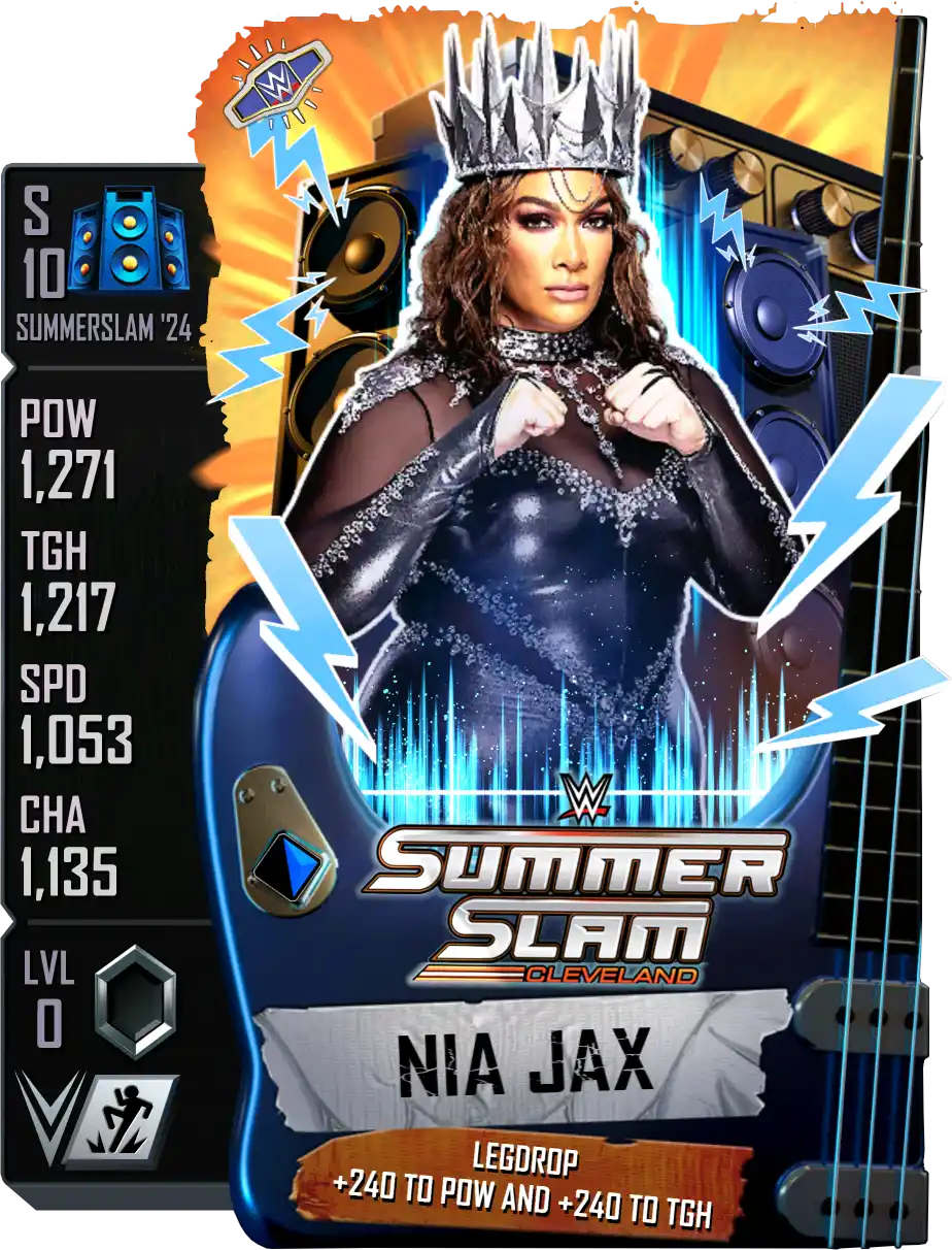 SummerSlam '24, Nia Jax, PLE Premium Live Event Card from WWE Supercard