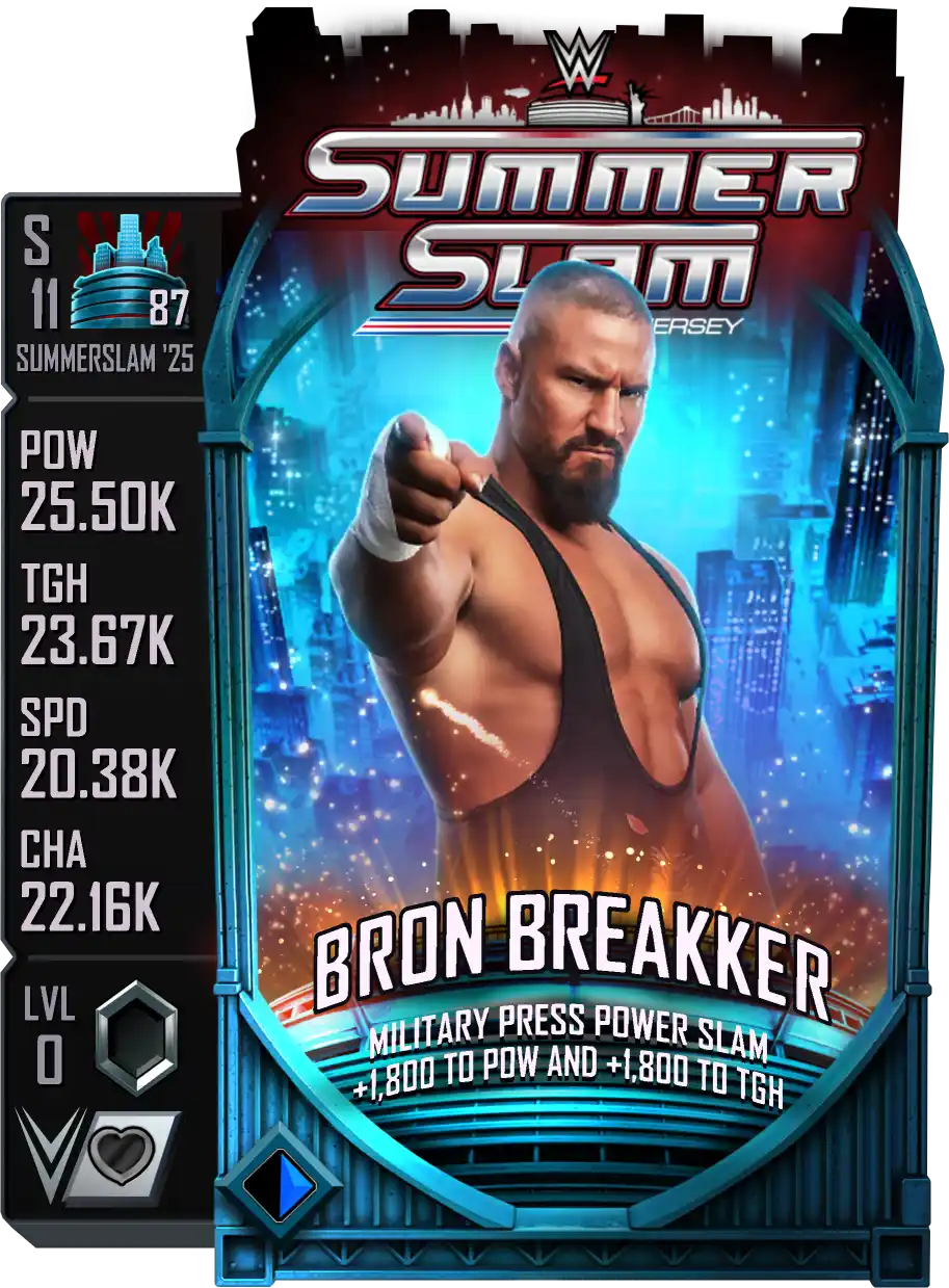 SummerSlam '25', Bron Breakker, Standard Card from WWE Supercard