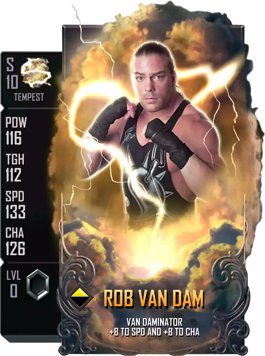 Tempest - Ron Van Dam - Standard Card from WWE Supercard