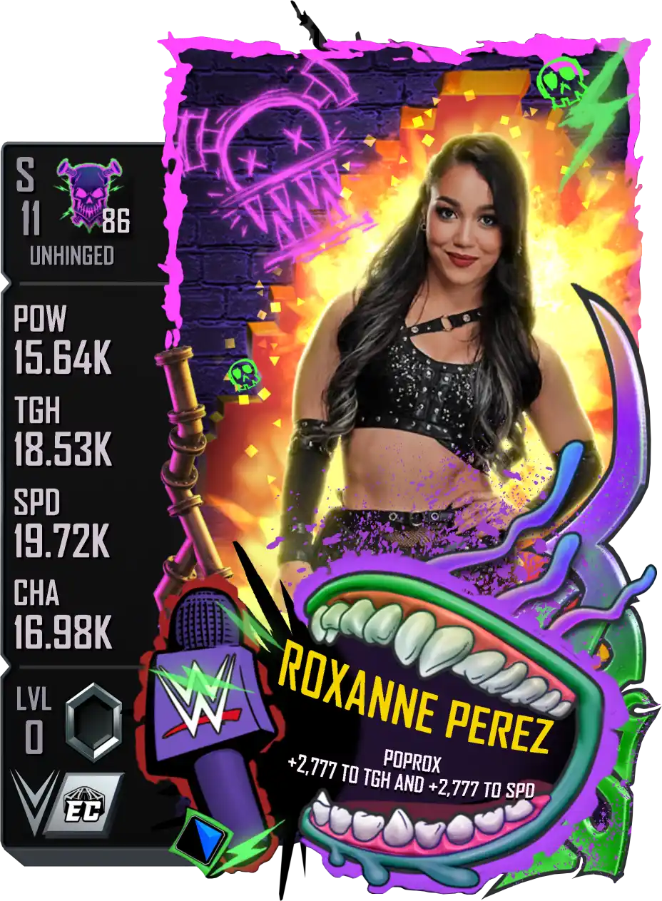 Unhinged, Roxanne Perez, Standard Card from WWE Supercard