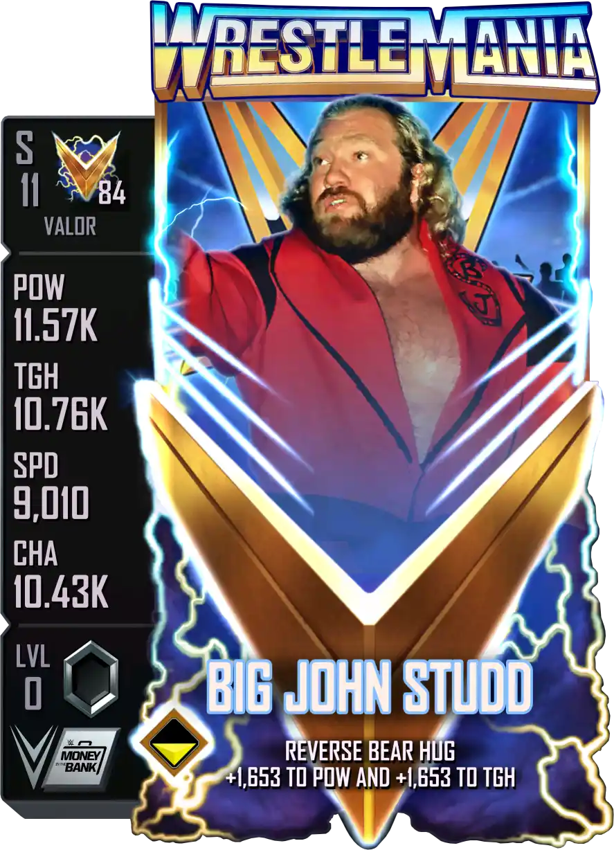 Valor, Big John Studd, Standard Card from WWE Supercard