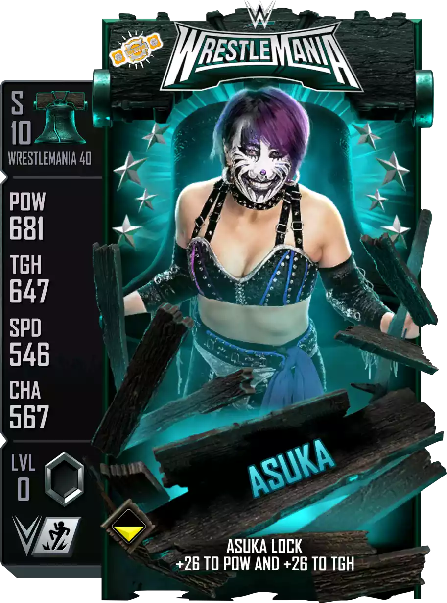 Wrestlemania 40, Asuka, Standard Card from WWE Supercard