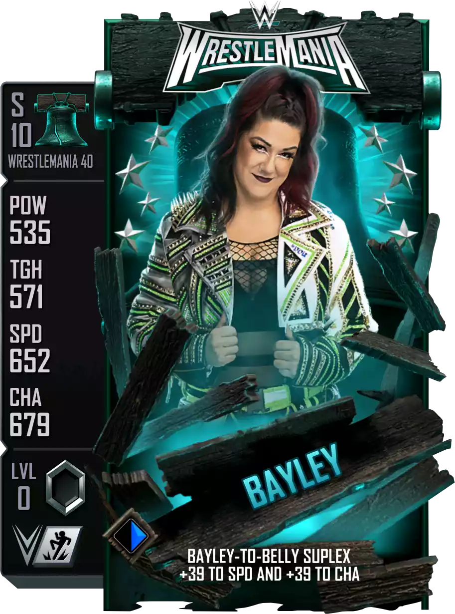 Wrestlemania 40, Bayley, Standard Card from WWE Supercard