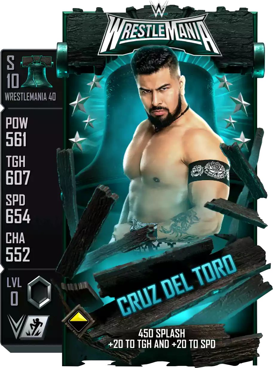 Wrestlemania 40, Cruz Del Toro, Standard Card from WWE Supercard
