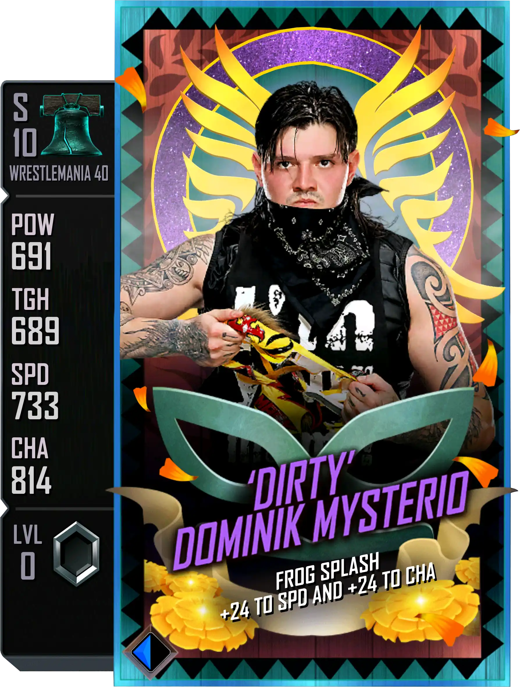 Wrestlemania 40, Dominik Mysterio, SE (Special Edition) card from WWE Supercard