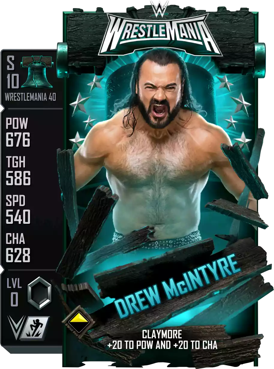 Wrestlemania 40, Drew McIntyre, Standard Card from WWE Supercard