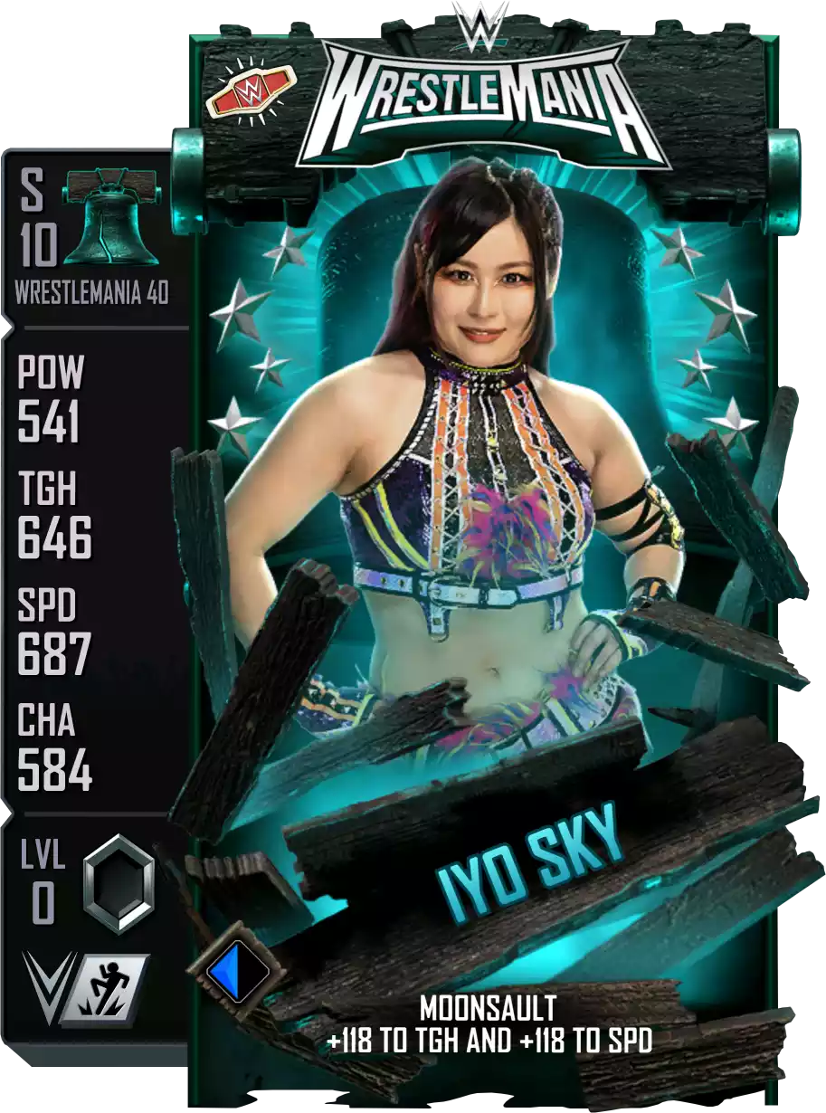 Wrestlemania 40, Iyo Sky, Standard Card from WWE Supercard