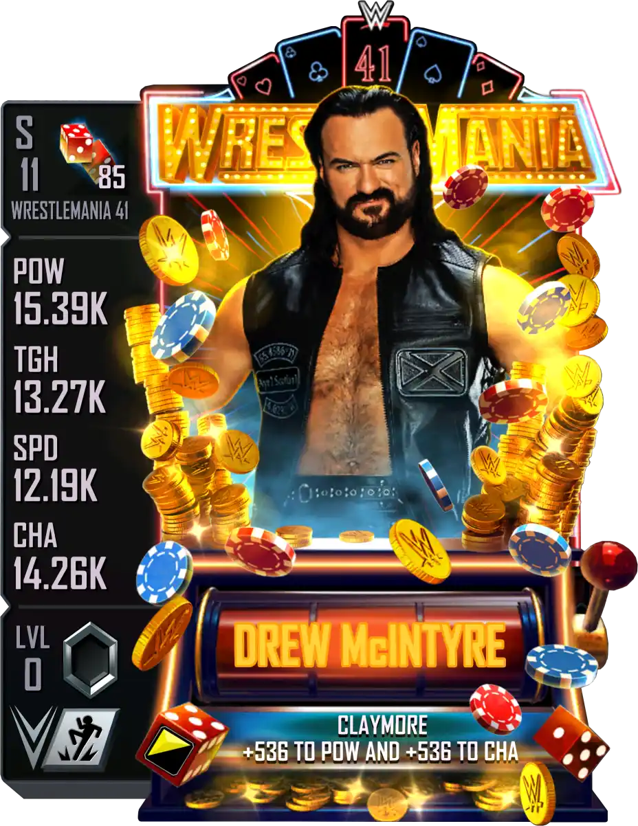 Wrestlemania 41, Drew Mcintyre, Standard Card from WWE Supercard