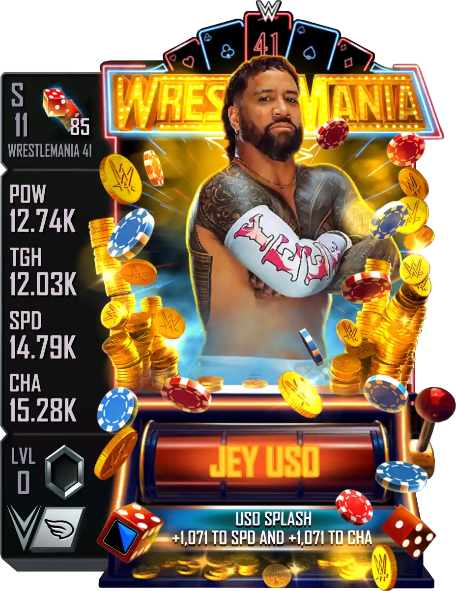 Wrestlemania 41, Jey Uso, Standard Card from WWE Supercard