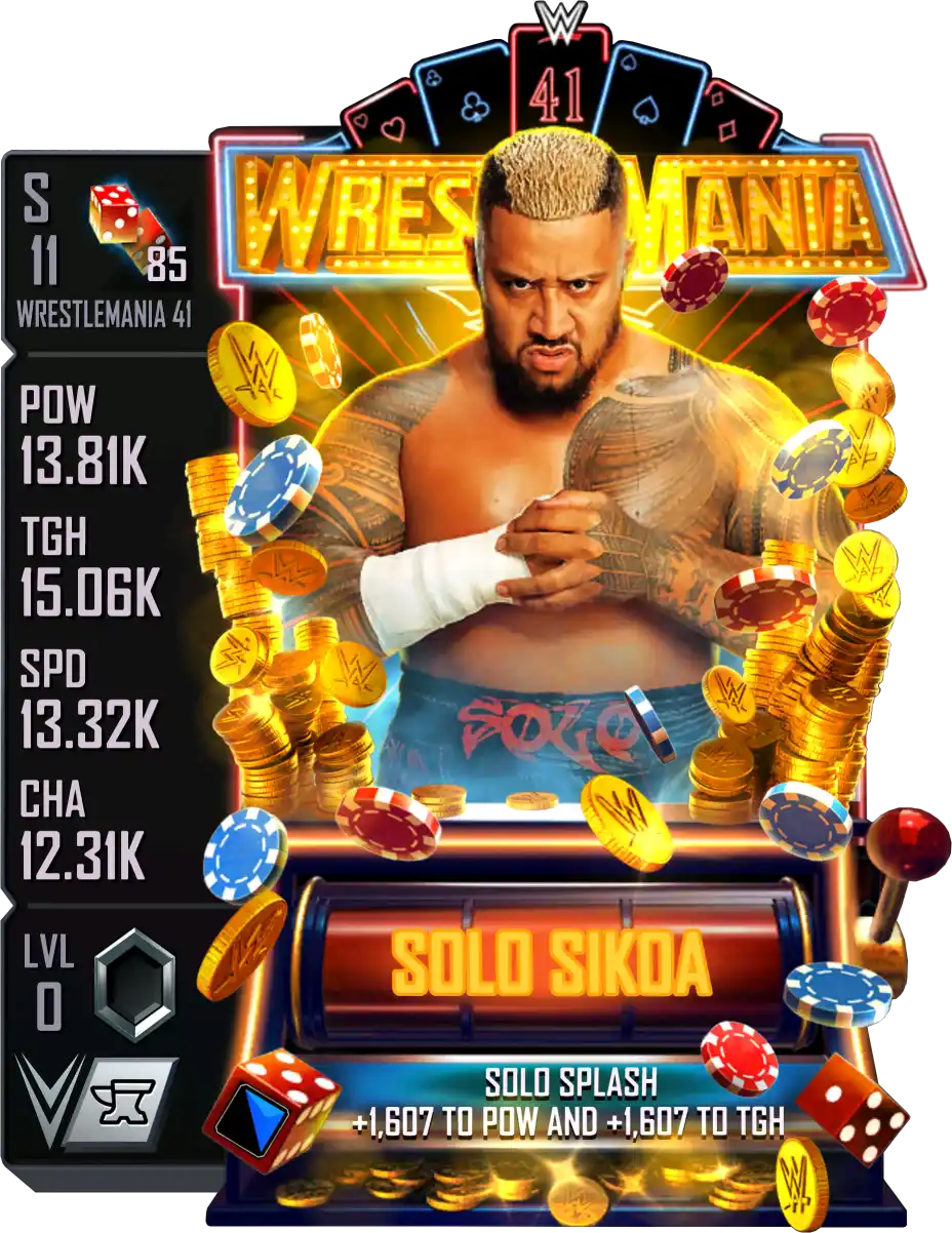 Wrestlemania 41, Solo Sikoa, Standard Card from WWE Supercard