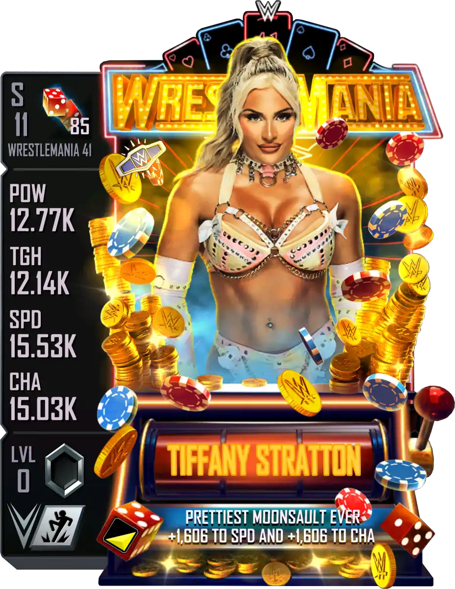 Wrestlemania 41, Tiffany Stratton, Standard Card from WWE Supercard